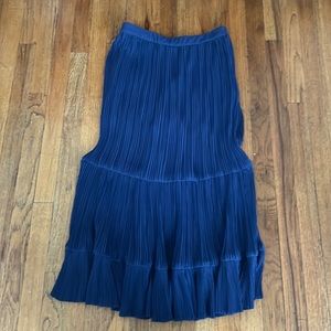Blue midi skirt